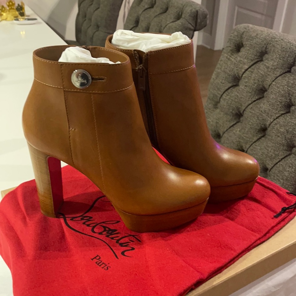 Christian Louboutin Janis Camel Bootie